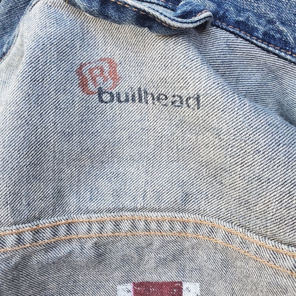 Bullhead Distressed Denim Jacket M - Picture 10 of 10